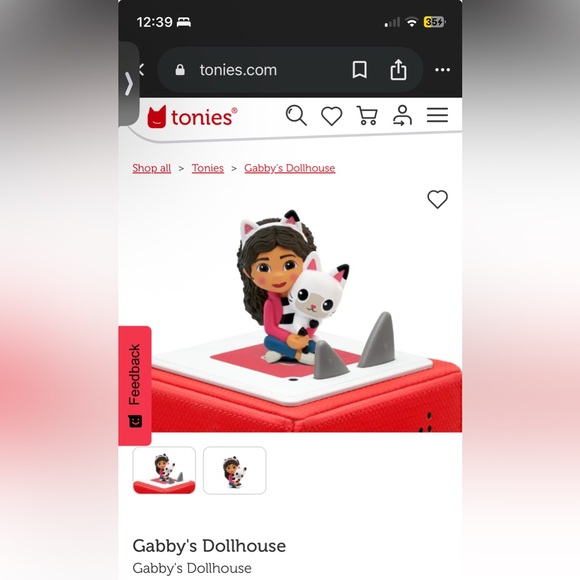 TONIES Other - Tonie Gabby’s Dollhouse Audio Figurine for Tonie Box